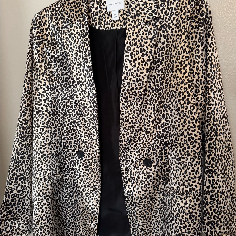 Nine West Women's Animal Print Blazer